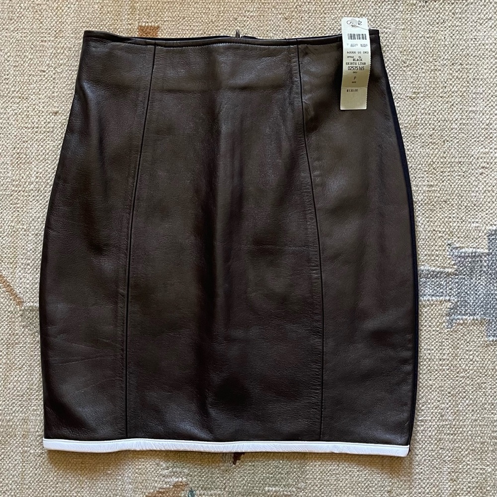NWT cache leather skirt size XS-S